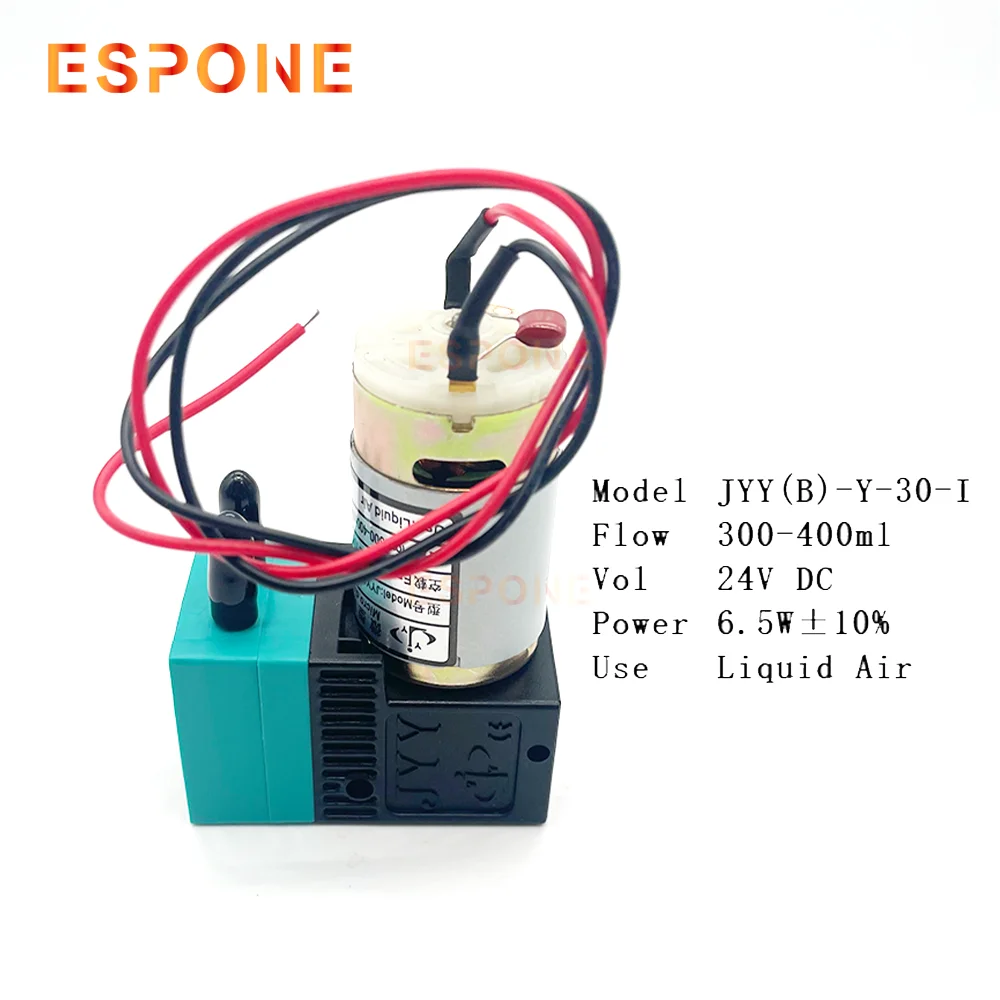 ESPONE 1pcs JYY Ink Pump 6.5W 24VDC 300-400ml/min for Solvent Printer Epson Allwin Xuli Infiniti Printer Big Pump