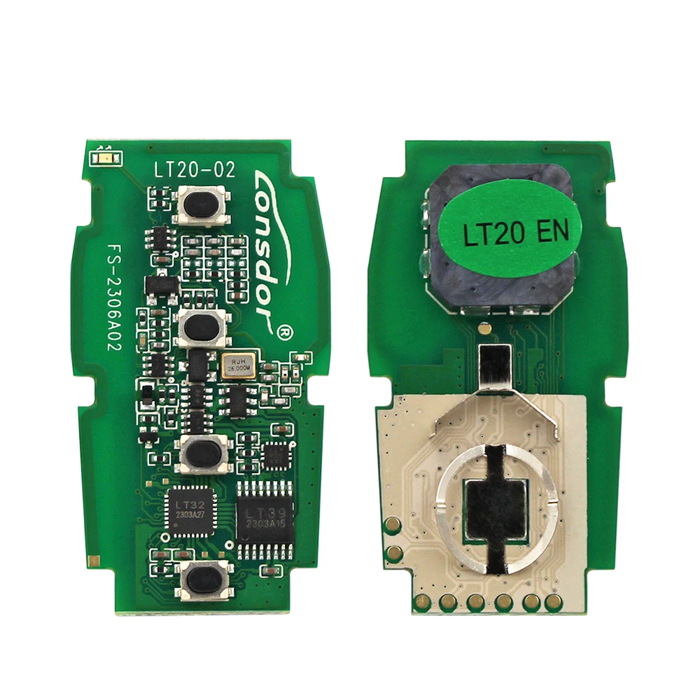 Lonsdor LT20-01 LT20-04 LT20-08 Smart Key PCB 8A+4D Adjustable Frequency For Toyota & Lexus Support K518 & K518ISE & KH100+