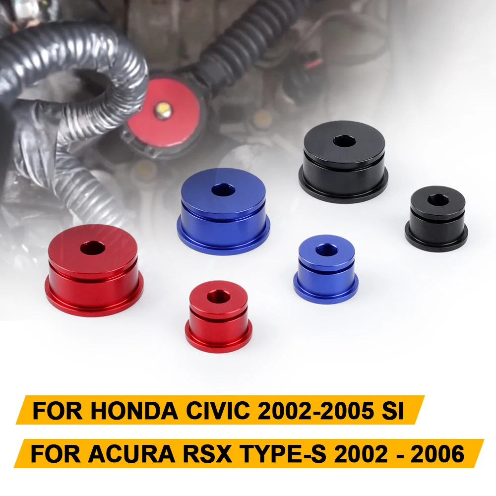 Aluminum Alloy Car Accessories Shifter Cable Bushings Kit For Honda Civic 2002-2005 Si  For Acura Rsx Type S 2002-2006