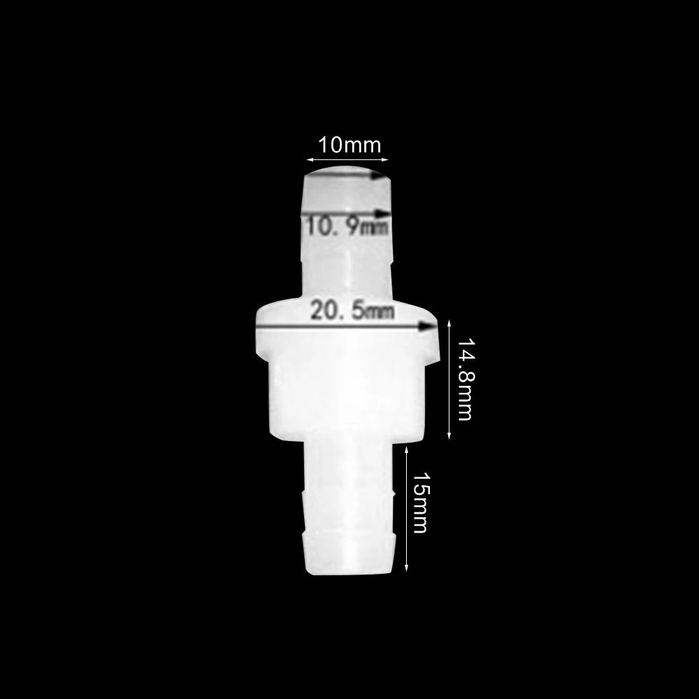 

Пластиковый односторонний обратный клапан для жидкостей Pagoda, встроенный обратный клапан для топливного газа, жидкости, озоностойкий, запорный клапан для воды 4/5/6/8/10/12 мм, 1 шт.