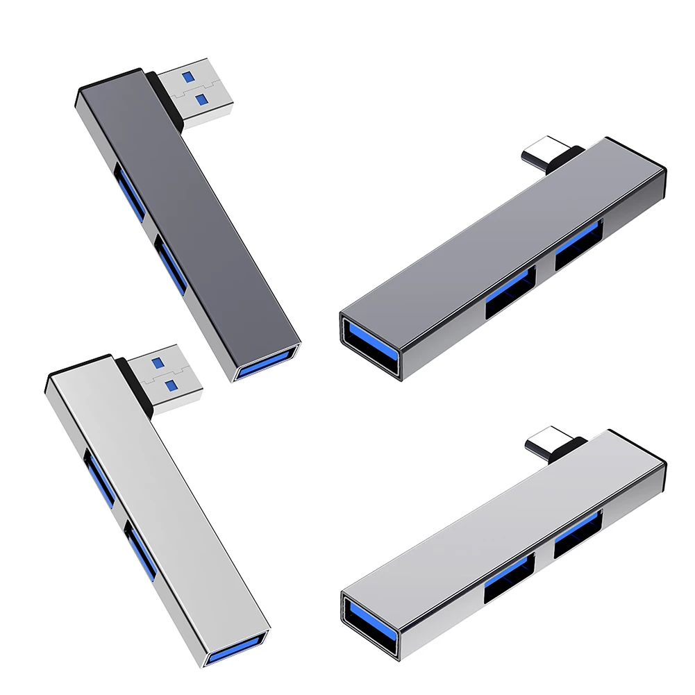 

4-портовый концентратор USB 3.0 типа C HUB OTG USB 3.0/Type-C 3.0 к 3 USB-разветвителя 5,0 Гбит/с 3-портовая док-станция USB для ПК, ноутбука
