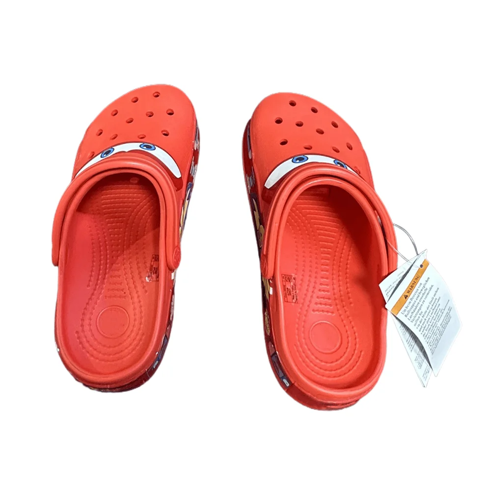 صنادل تعاون ديزني الأصلية ماكوين بيكسار شباشب شاطئ خارجية لطيفة على شكل رسوم متحركة أنيمي مضادة للانزلاق No95 شباشب سيارة