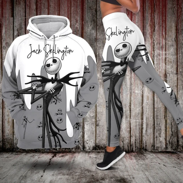 The Nightmare Before Christmas Jack Skellington Women s Hoodie and Leggings Set Disney Yoga Hoodie Leggings Fashion Tracksuit AliExpress