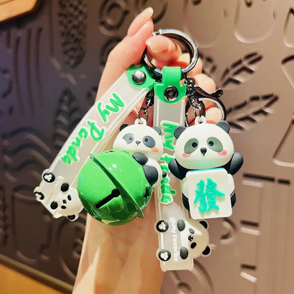 Pvc Panda Keychain Panda Keychain Cute Pvc Doll Wristlet Strap for Handbag Backpack Birthday Gift for Kids Adults Cartoon Panda