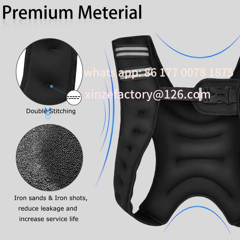 Customizable Weighted Vest for Men Women Kids Weights Included, Body Weight Vests Adjustable for Running Protective gear