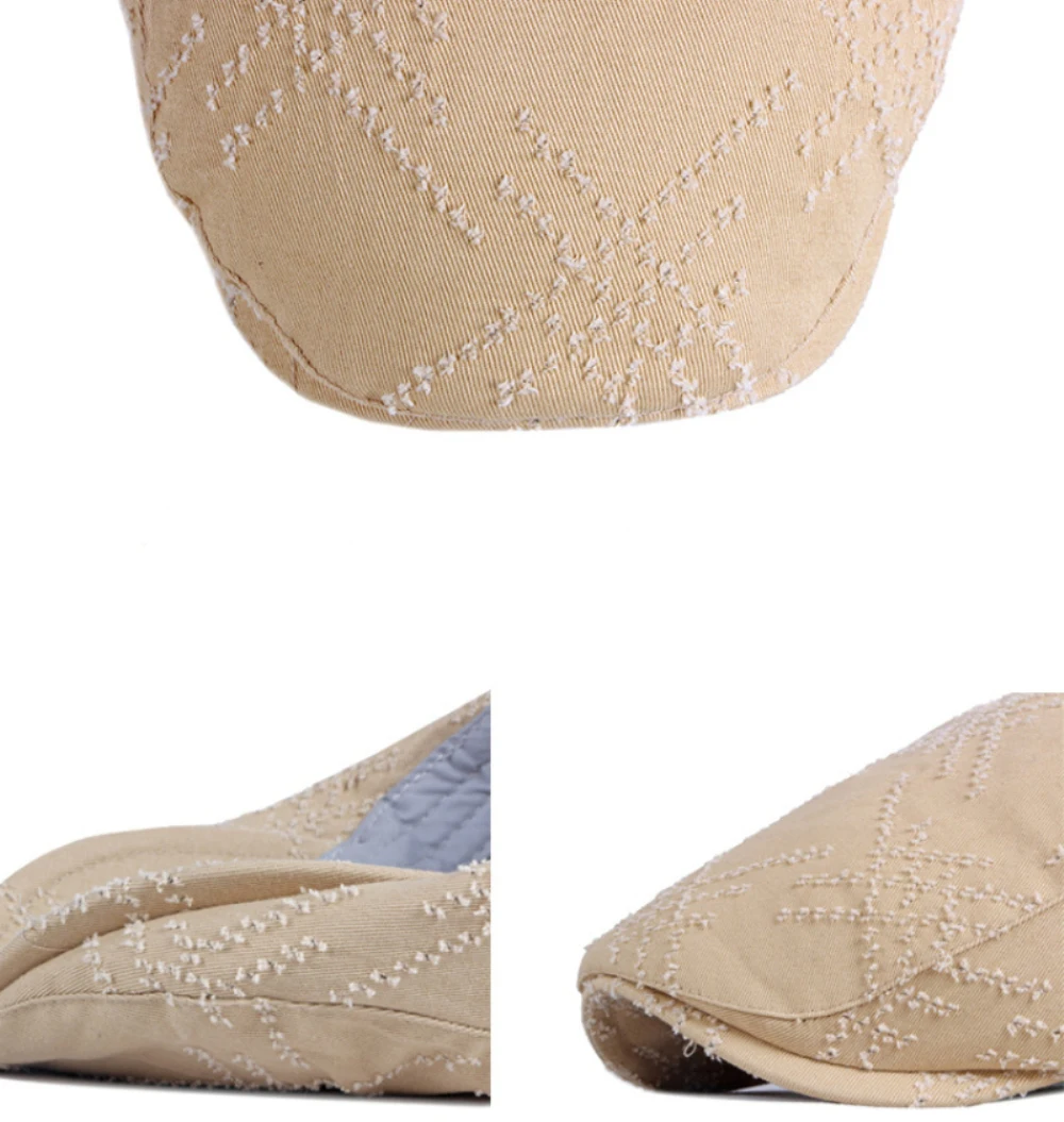 HT4659 Baskenmütze für Herren und Damen, Frühling/Sommer, Vintage-Sonnenmütze, Künstler-Baskenmütze, Unisex Ivy Flat Cap, Verstellbare Herren-Baskenmützen – Detail 12