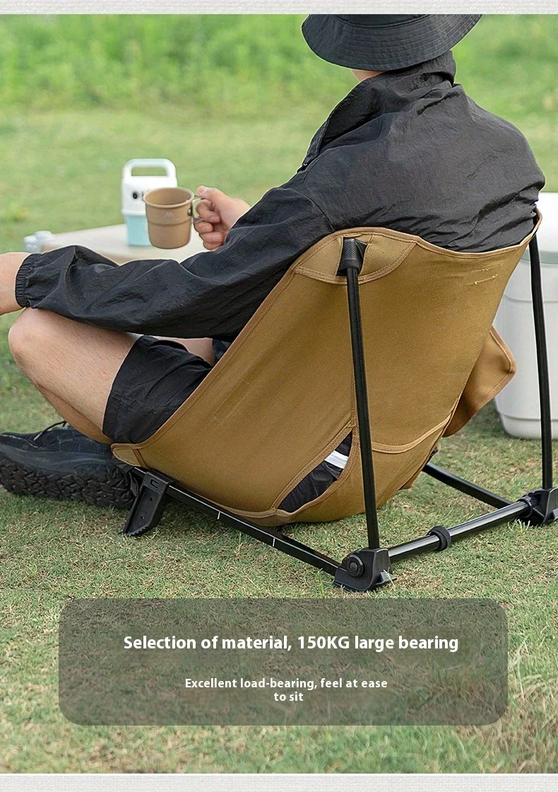 Silla paorttil de aleacin de aluminio para exteriores, silla plegable ultraligera de tela Oxford para camping y viajes2026