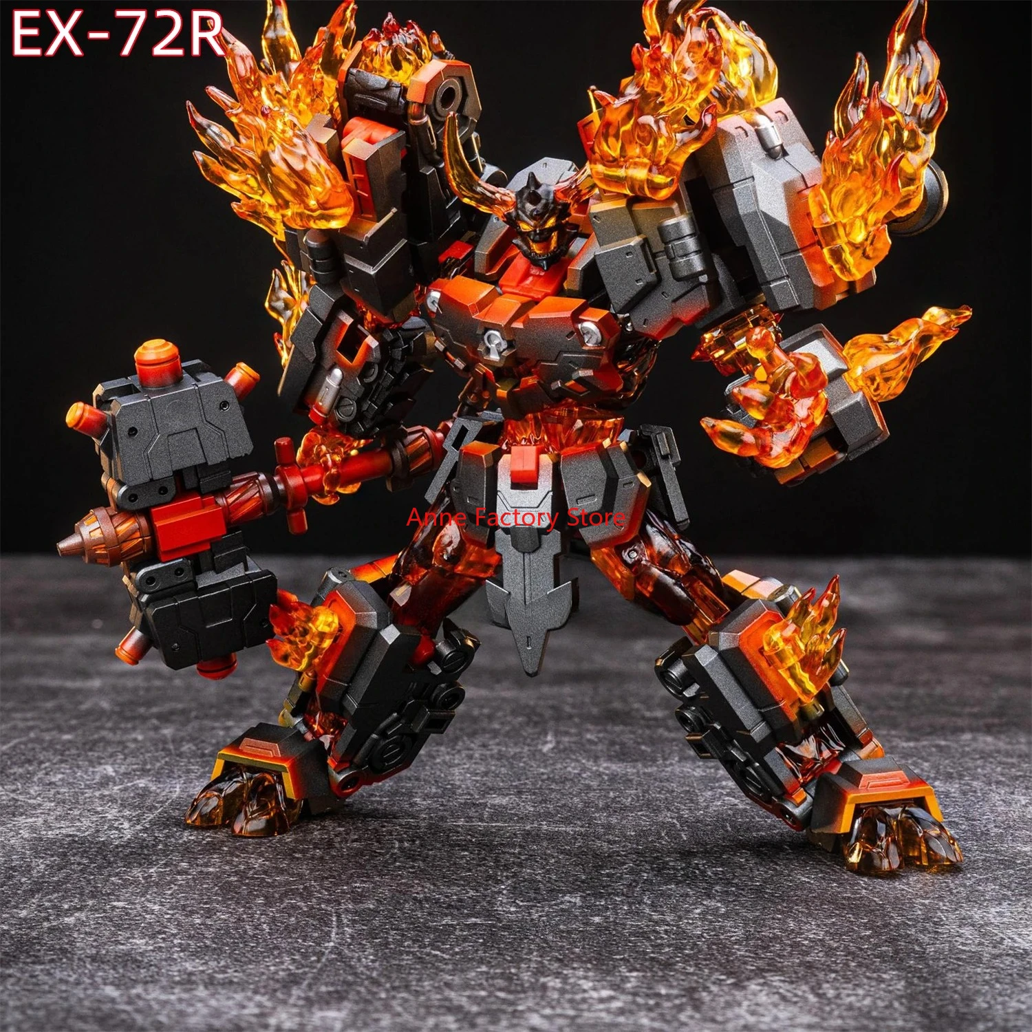 

【СКОРО В НАЛИЧИИ】 Фигурка-трансформер Iron Factory EX-72R EX7R Chaos Blaze Rahu в коробке