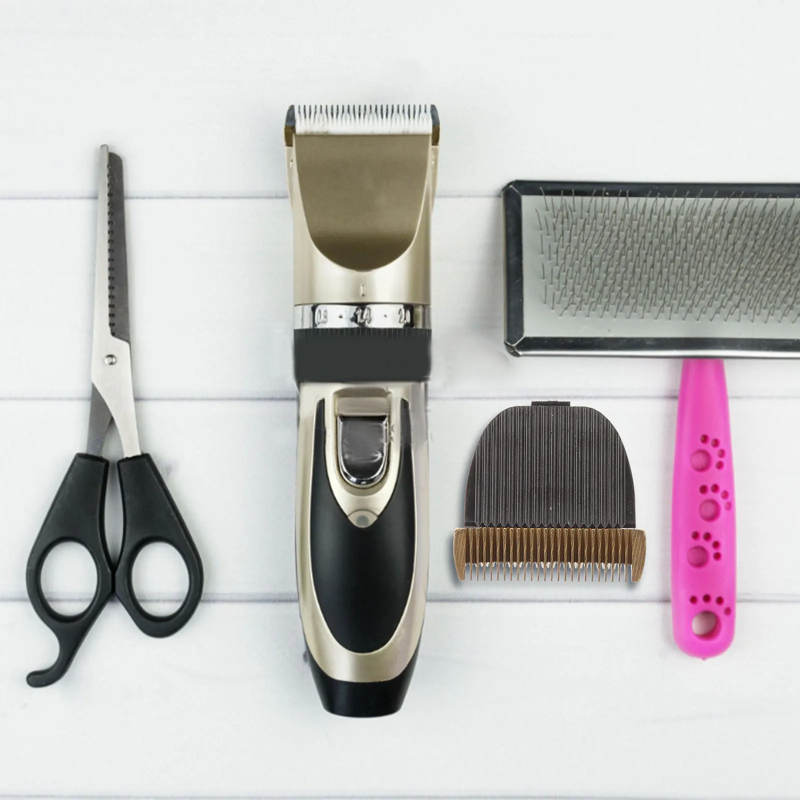 

Detachable Clipper Replacement Blade Steel Plastic Grooming Attachment Easy Install for Dog Grooming Trimmers Replacement