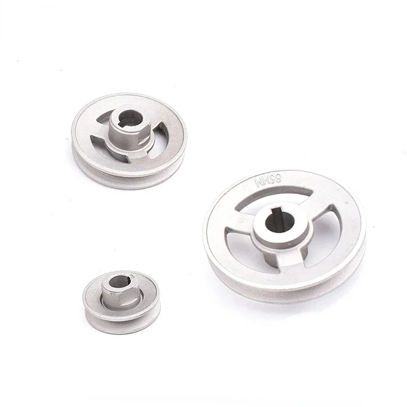 45mm-120mm Aluminum Pulley Belt Wheel Industrial Sewing Machine Belt Pulley Sewing Machine Clutch Motor Parts