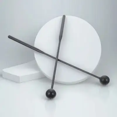 

2 Pcs Drumsticks Children's Percussion Instrument Xylophone Black Rubber Mallets
