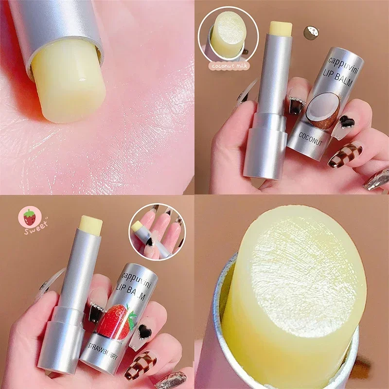 Coconut Milk Transparent Lip Balm Lipstick Base Not Greasy Lip Oil Moisturizing Clear Lipgloss Long Lasting Hydrating Lip Care