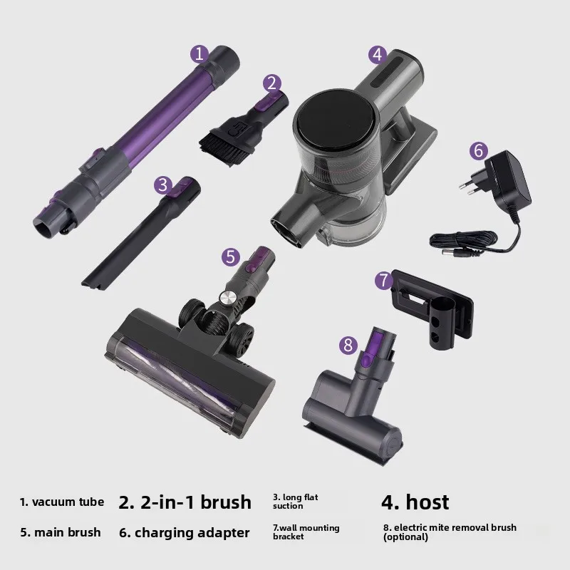 Powerful Handheld Vacuum Cleaner for Carpet Desktop Wireless Cordless Home Cleaning Long Lasting Battery