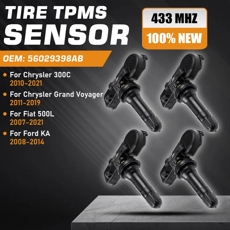 

For Chrysler 300C 2010-2021 TPMS Chrysler Grand Voyager 2011-2019 Fiat 500L 2007-2021 Ford KA MK2 2008-2014 Tire Pressure Sensor