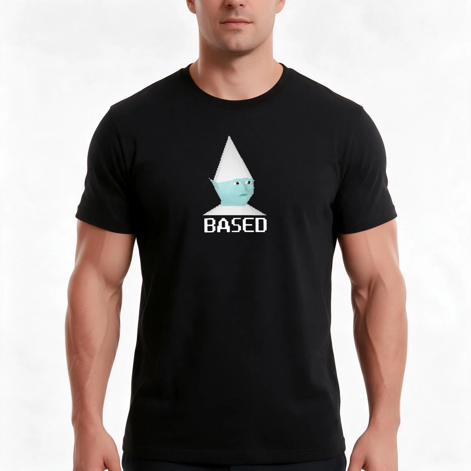 Gnome Based PewDiePie T-Shirt, Summer Casual Cotton Tee, Oversized Streetwear Tops, Vintage Graphic Print, Unisex Men Women