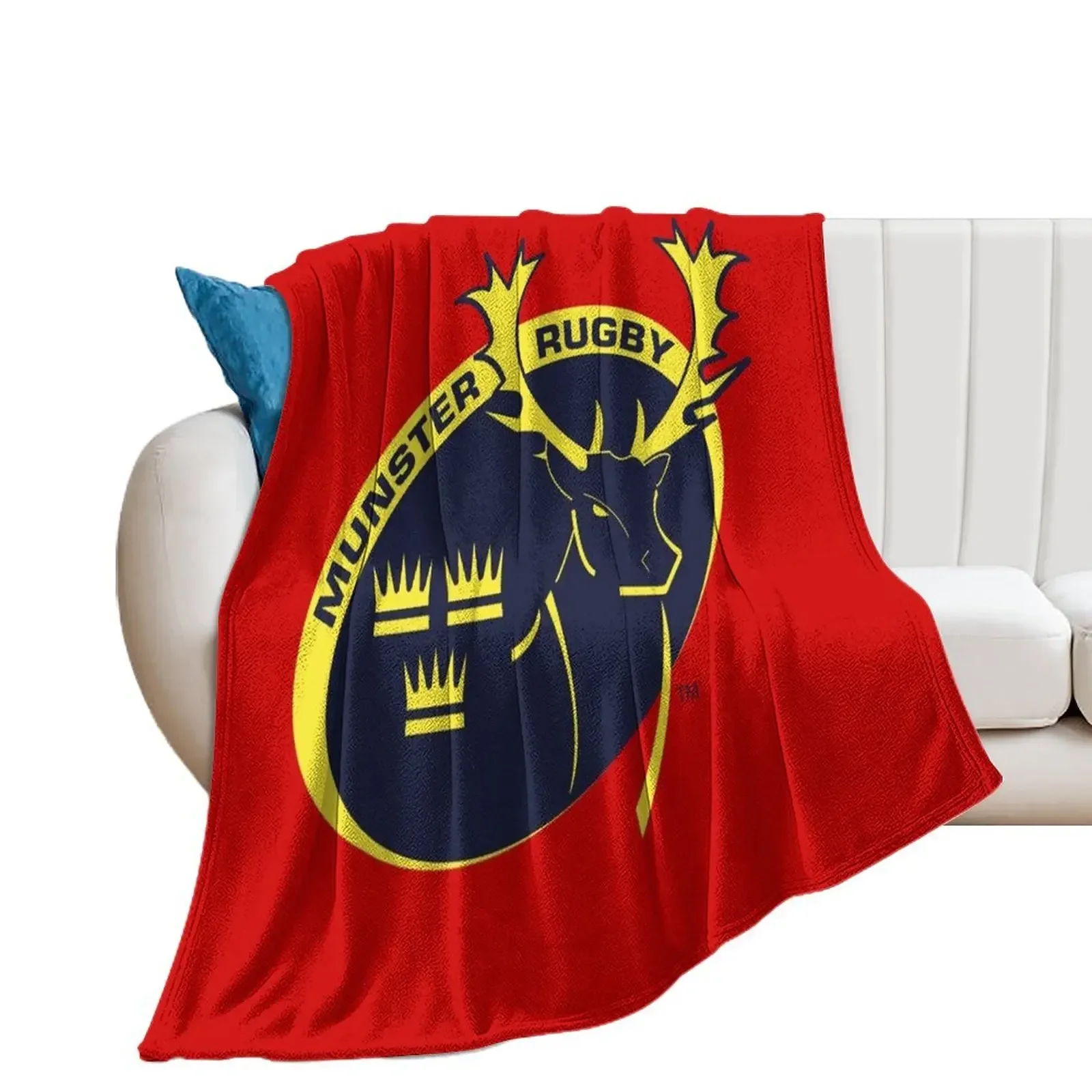 

The Munster Rugby Throw Blanket Blankets Sofas Of Decoration Custom valentine gift ideas blankets ands Blankets