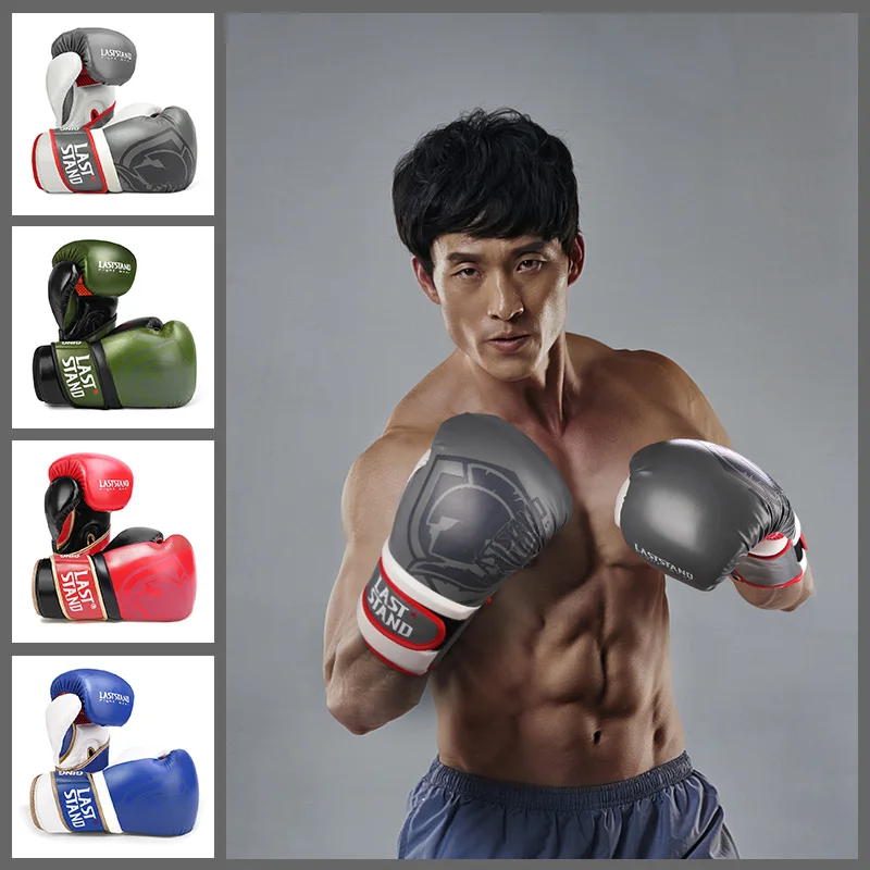 High Quality Leather Wear-Resistant And Breathable Boxing Gloves For Sanda Training, Thickened Protective Combat Gloves 12OZ