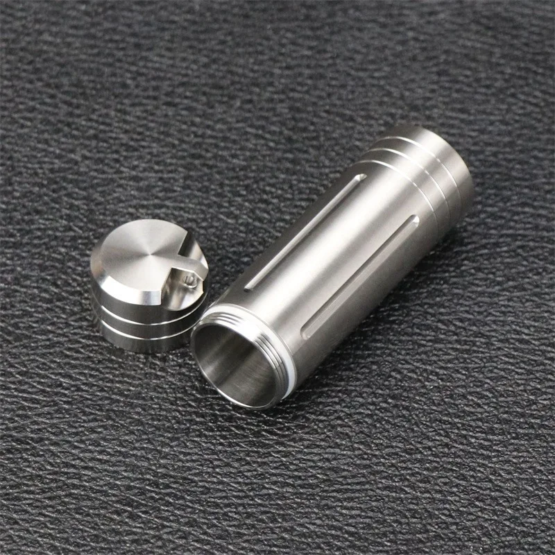 

Portable Waterproof Pill Box Sealed Capsule Camping Firstaid Pendant Travel Home Medicine Storage Container Bottle Necklace