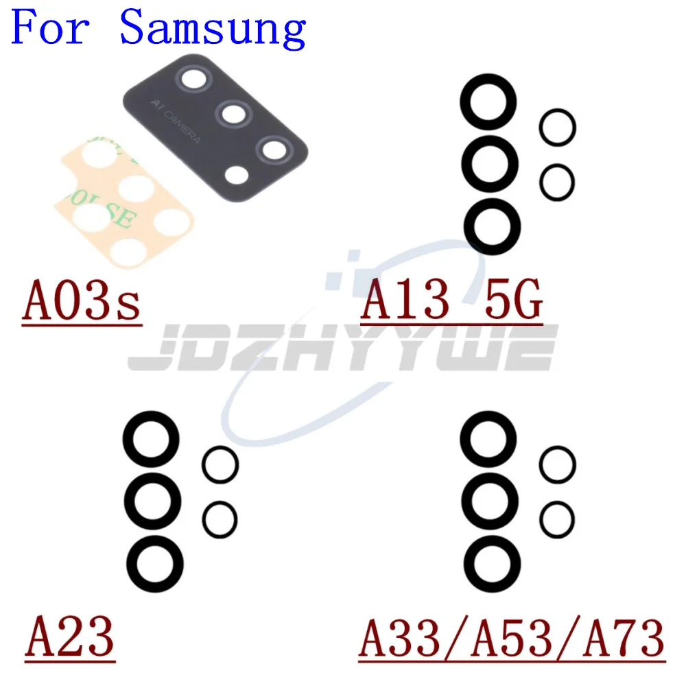 2Set Back Rear Camera Glass Lens With Sticker For Samsung Galaxy A03s A13 4G A23 A33 A53 A73 5G Replacement Repair + Tools