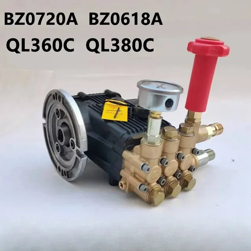 Cleaning Machine  BZ0618A QL380C QL360C Three Cylinder Plunger High Pressure Water Pump Head and Accessories