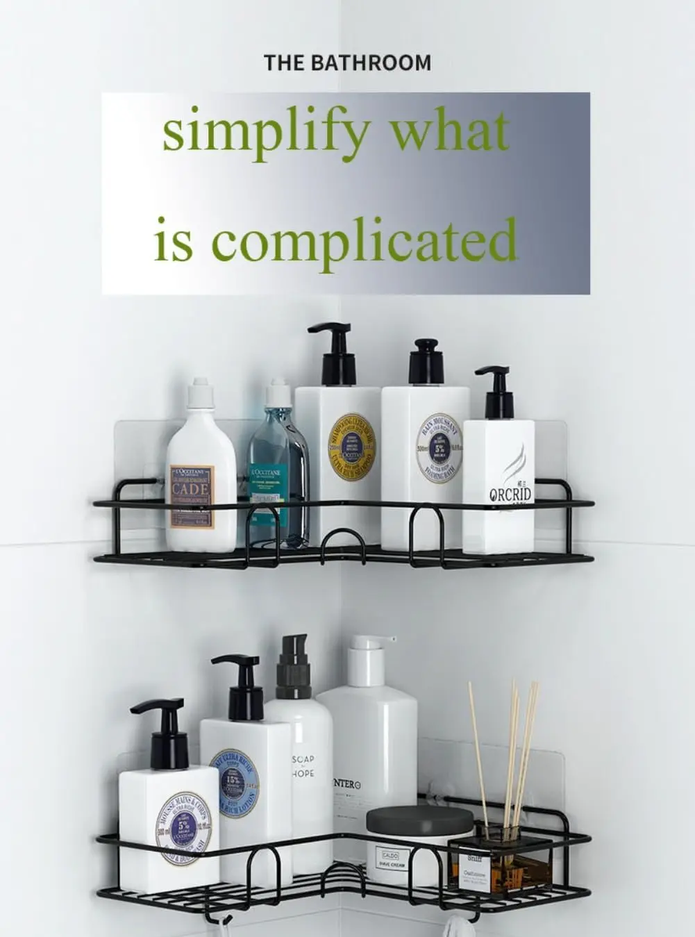 Toilet Corner Shelf Toiletry Rack Washroom Triangle Storage Rack Wall Mounted Storage Rack For Bathroom Corner Shower Bathroom