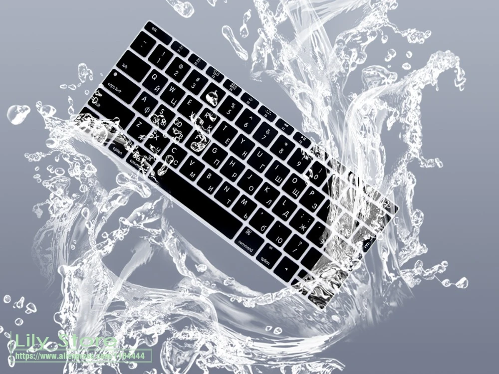

Силиконовый чехол для клавиатуры для Macbook, России, США, для Macbook 2016, новинка Pro 13,3 без сенсорной панели 13 A1708