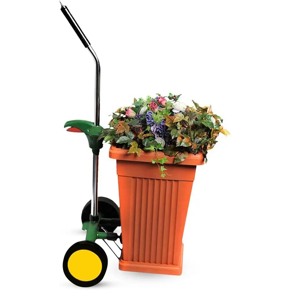 

Industrial-Strength Plant Dolly - 165 lbs Capacity, Lockable Wheels, Suction Cups, Adjustable Handle, Floor Protection