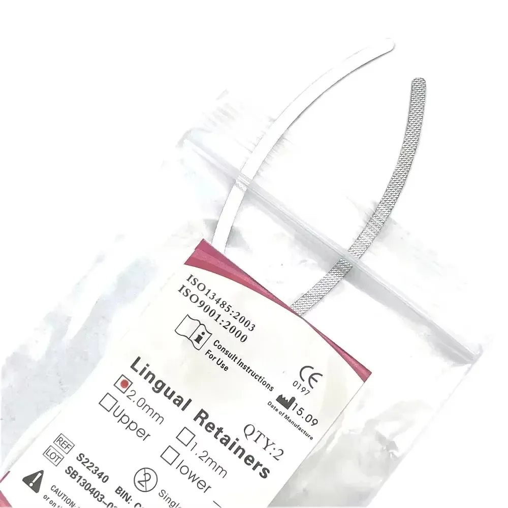 2pcs/pack Dental Universal Lingual Retainers Mesh Base Dental Lingual Retainer 1.2mm/2.0mm Dental Orthordontic Product