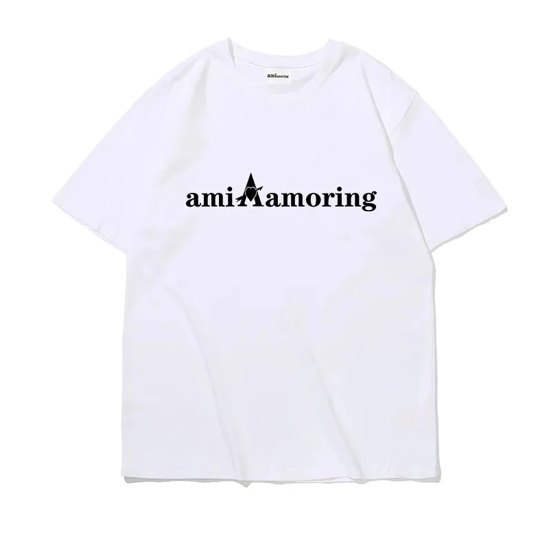 AMI AMORING amore ufficiale per uomo e donna con la stessa coppia t-shirt a maniche corte t-shirt a mezza manica in cotone sciolto