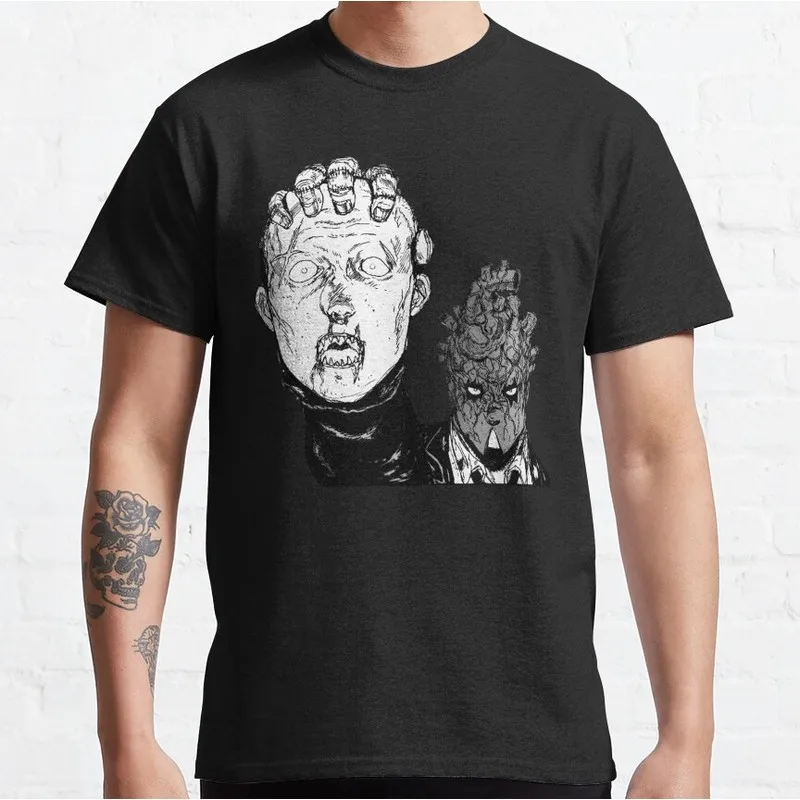 0808 Goth Metal Death Dorohedoro Caiman Anime T shirt kaiman Manga Gothic Comics Graphic Clothes Y2K Clothes S-6XL