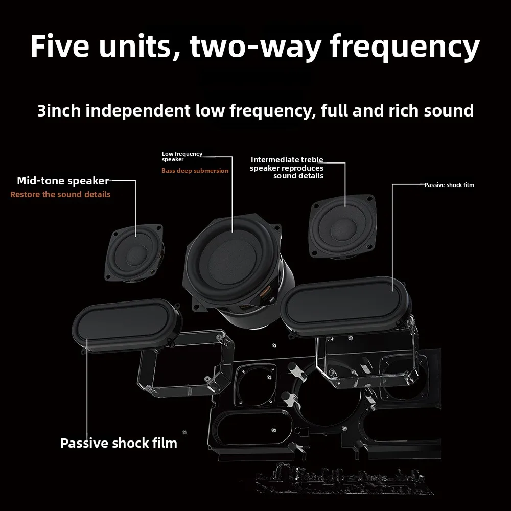 ريترو سمّاعات بلوتوث المسرح المنزلي مضخم الصوت التخييم في الهواء الطلق
