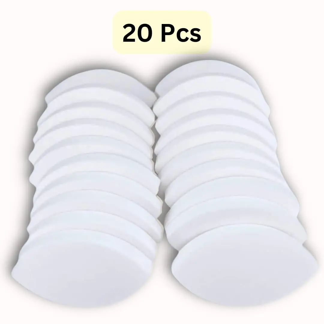 Almohadillas de práctica de pestañas de 20 piezas, esponjas de entrenamiento en forma de ojo con guía de mapeo, herramientas de extensión de pestañas reutilizables para principiantes y profesionales