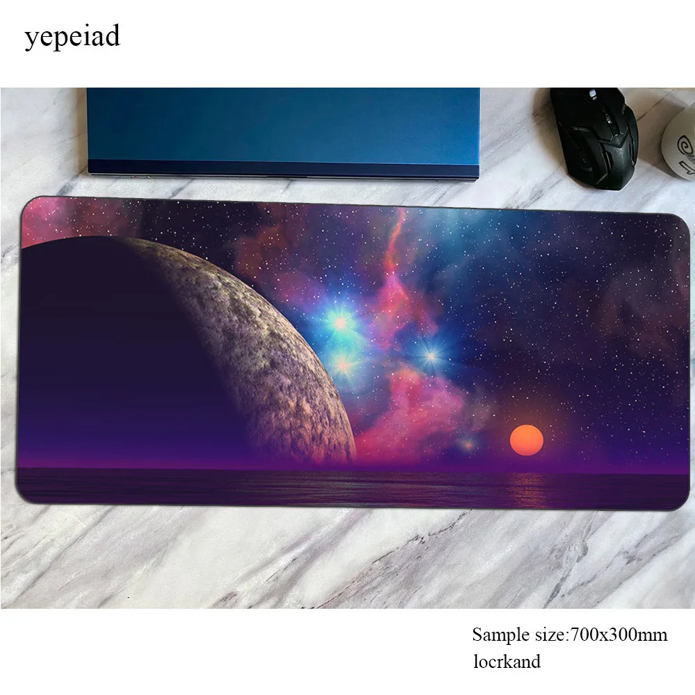 Space Artistic mouse pad cool new mousepads 900x400x3mm gaming mousepad gamer Colourful personalized mouse pads keyboard pc pad