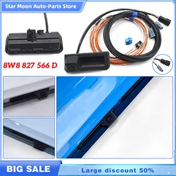 Original trajectory reverse image rear view camera with wiring harness 8W8827566D 8W8 827 566 D For Audi A5 S5