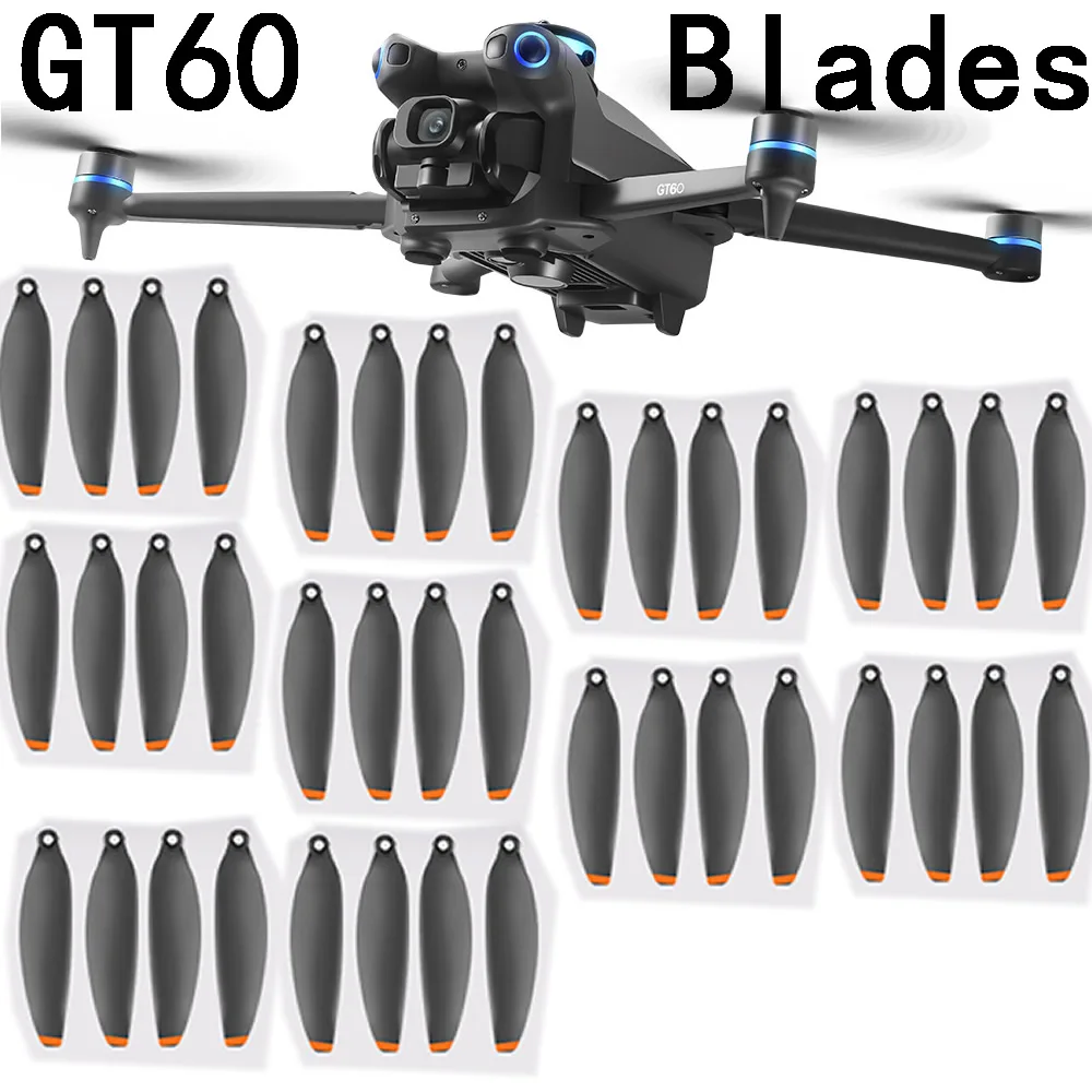 5 Sets 40PCS Original GT60 Drone GPS Foldable Brushless RC Quadcopter Spare Parts CW CCW Fan Propellers Blade Props Maple Leaf