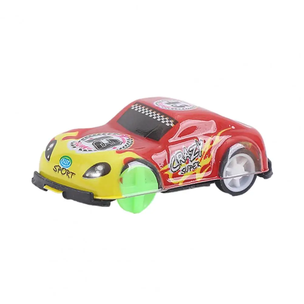Mini carro de brinquedo interativo para crianças, requintado brinquedo do carro do miúdo, bateria livre, puxar para trás, desenhos animados, veículo decorativo