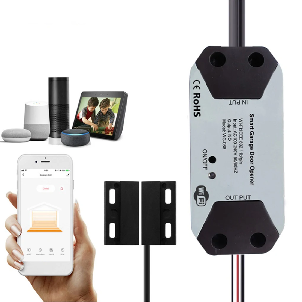 

Smart Wi-Fi Garage Door Opener Controller Controller APP Remote Garage Door Motor Kit Garage UK UK Plug