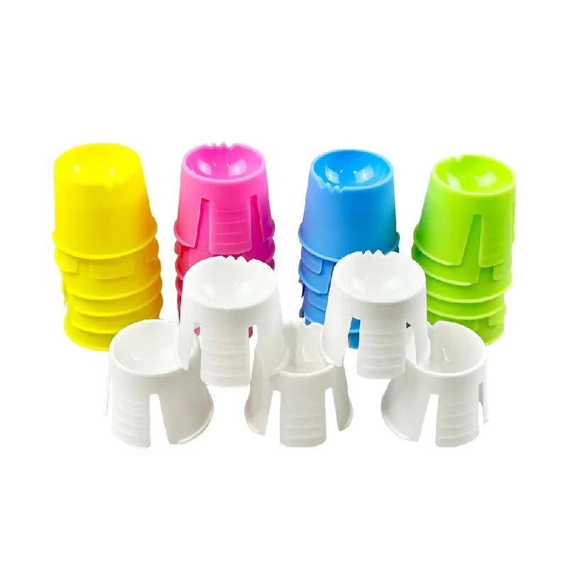 100pcs Dentist Disposable Mixing Cups Mini Plastic Mixing Bowl Dental Lab Plaster Impression Mixing Cosmetic Tatoo Dappen Dish