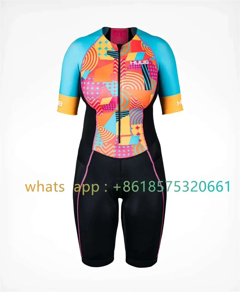 Tri Suit Women's Short Sleeve Triathlon Set Summer Cycling Skinsuit Team Bike Jumpsuit Run Suit Mtb Tights Ropa Ciclismo