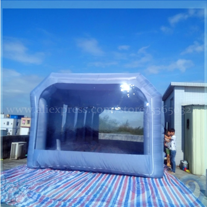 2018 Tope Sale Oxford Fabric Mobile Car Wash Tent 9*4*3 Meters Inflatable Spray Paint Booth For Car