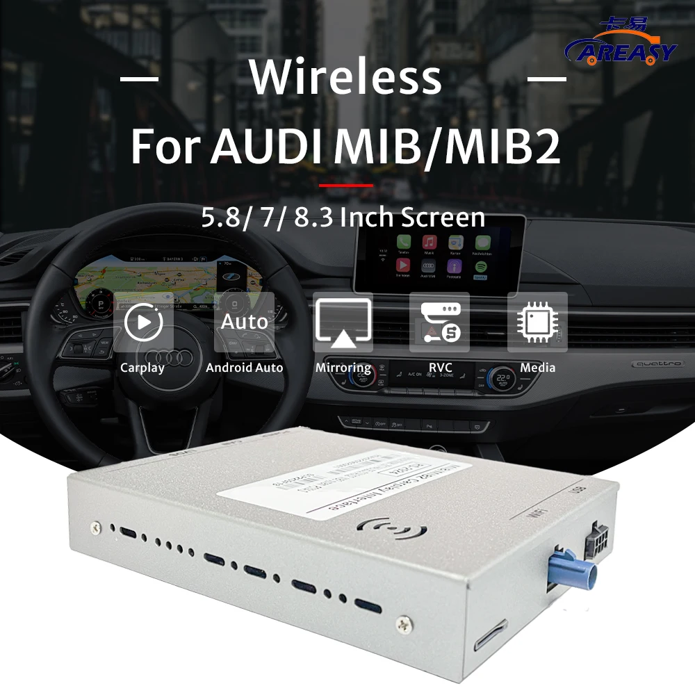 Wireless Carplay For Audi A3 MIB A4/A5/S5 Q2L Q5L Q7 2012-2019 Original Screen Mirrorlink Compatible Rear Front View Camera