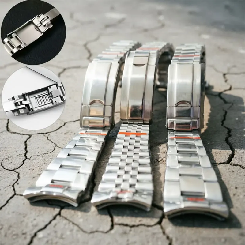 20mm Uhrenarmband für Rolex Submariner Daytona SUP GMT Banduhr Metall Oyster Traditionelle Uhr Edelstahl 904 Jubilee Armband
