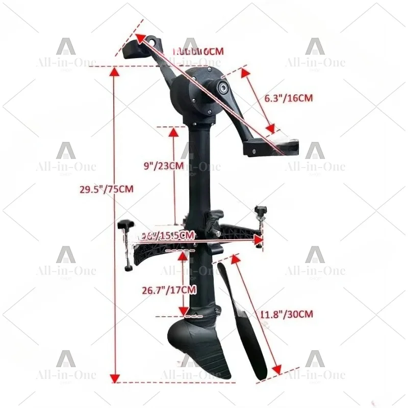 Plastic Kayak Foot Pedals Propeller System Forward and Rear Movement Fin Drive Marine Canoe Accessories Durable