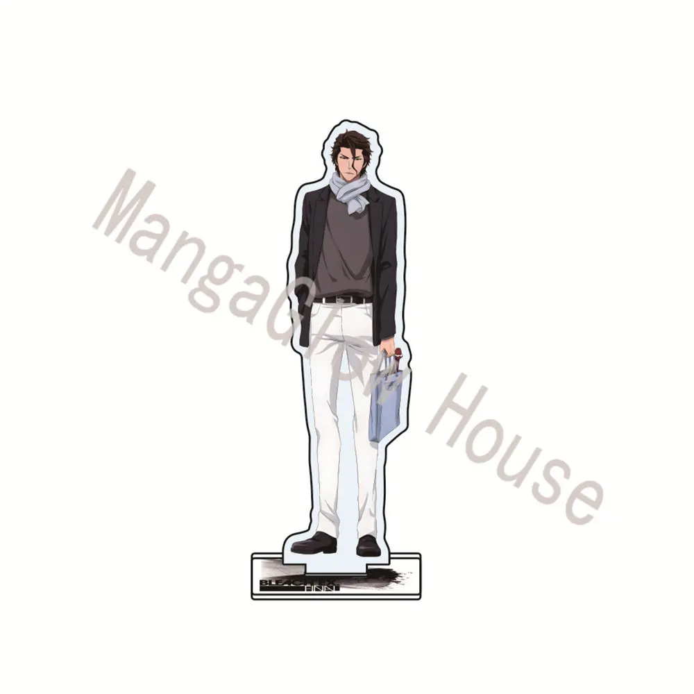 Anime Bleach Acrylic Stand Kurosaki Ichigo Figure Desktop Decoration Collectible Ornament Cartoon Character Model Gift Keychain