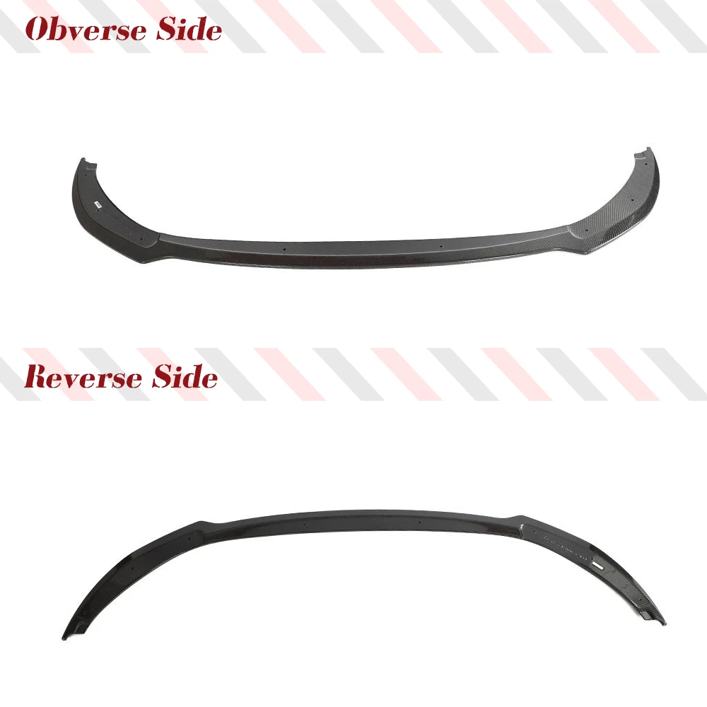 Car Front Bumper Chin Lip Spoiler For KIA Stinger GT EX Hatchback 4-Door 2018-2022 Carbon Fiber Front  Lip Spoiler Guard view 6