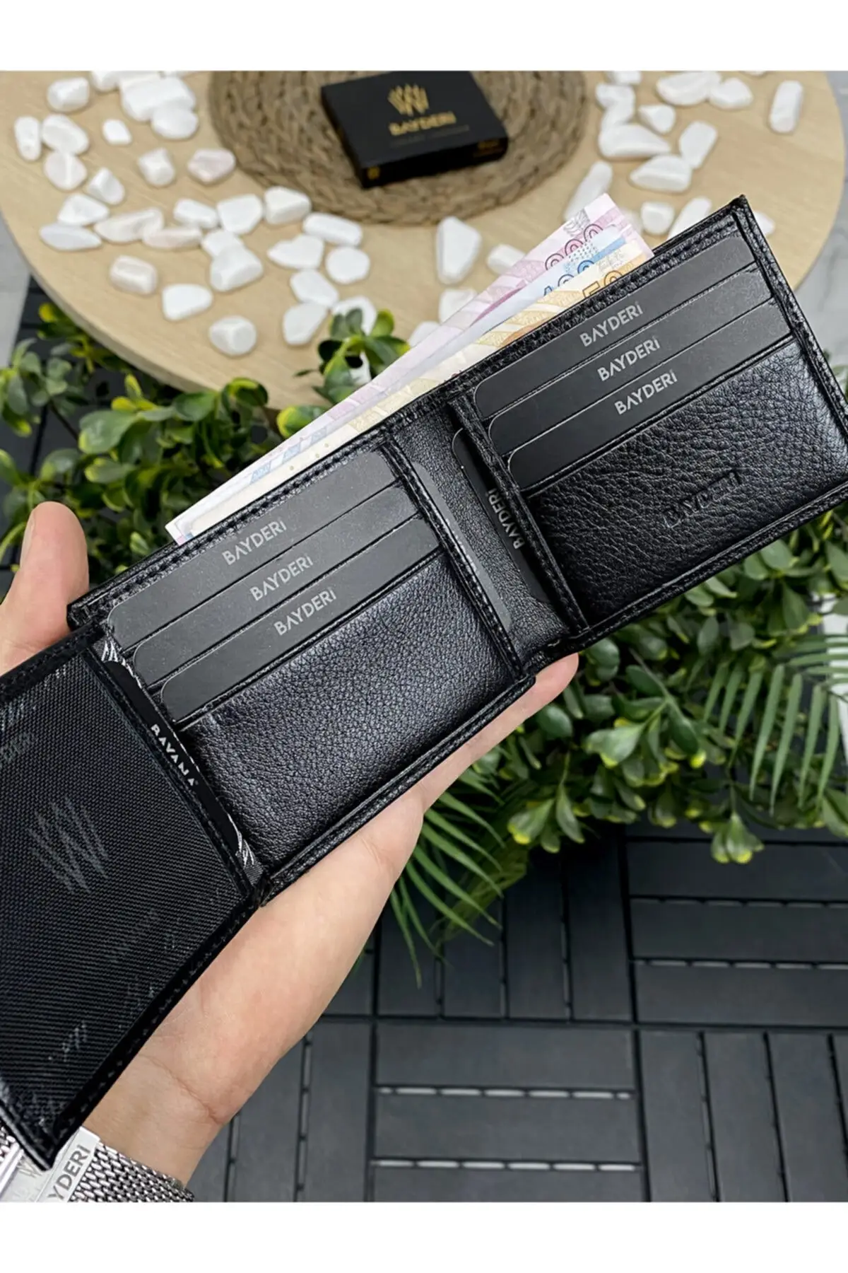 Handy Black Men's Wallet with Genuine Leather Special Package Useful Multifunctional Fast And Safe Delivery 2022 Trend Model