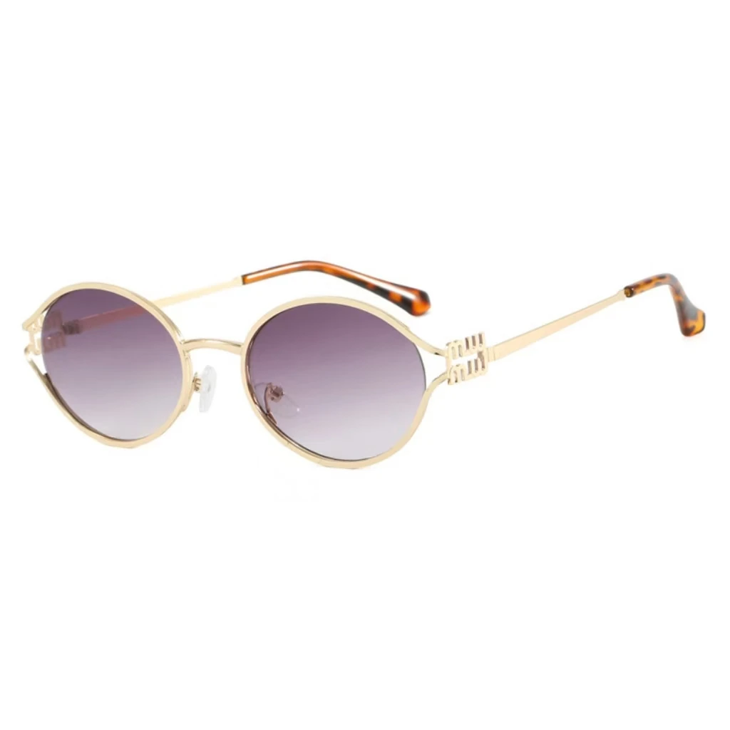Fashion small sunglasses brand designer metal women's prescription optical frame glasses UV protection men's sunglasses image 6