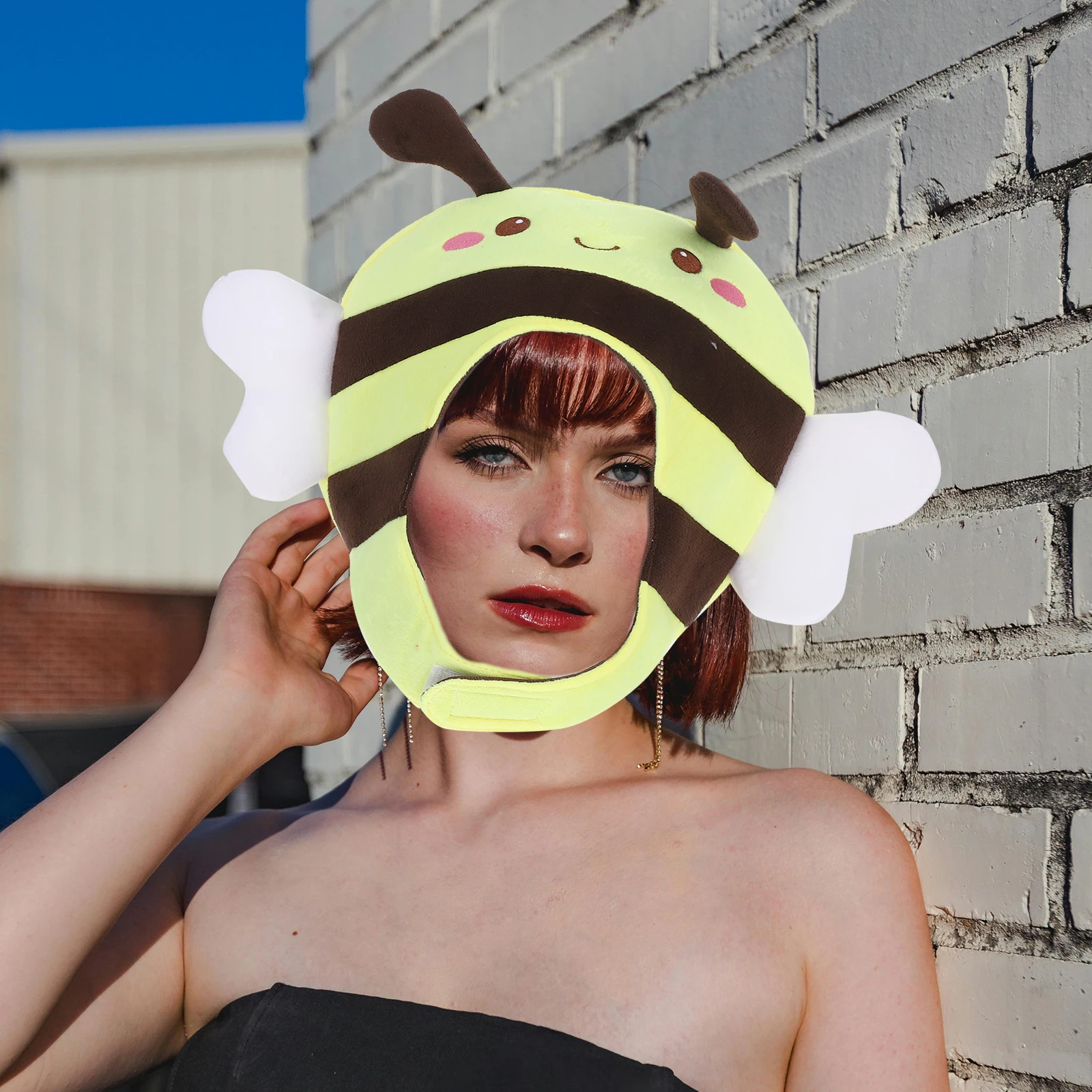 

Cartoon Bee Animal Themed Headgear Costume Party Photo Prop Clothing Birthday Hat