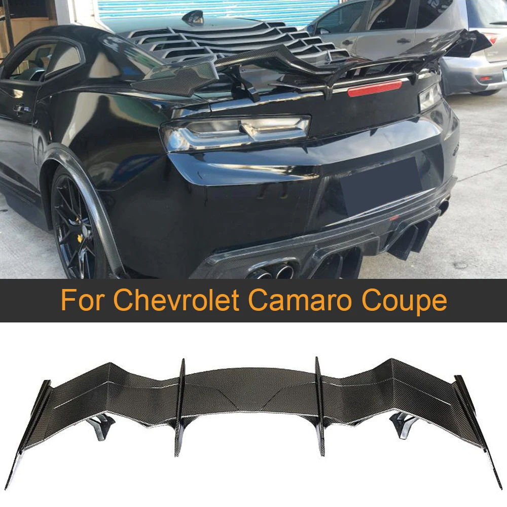 Carbon Fiber Rear Trunk Spoiler Wing For Chevrolet Camaro Coupe 2016 - 2018 Vulture Iris Sytle Customized Big Wing