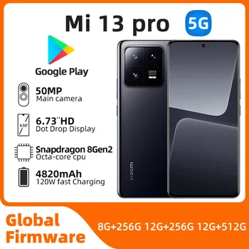 Xiaomi 13 Pro 5G küresel sürüm Snapdragon 8 Gen 2 MIUI 14 4820mAh pil 120Hz OLED ekran 120W HyperCharge 50MP kullanılan telefon